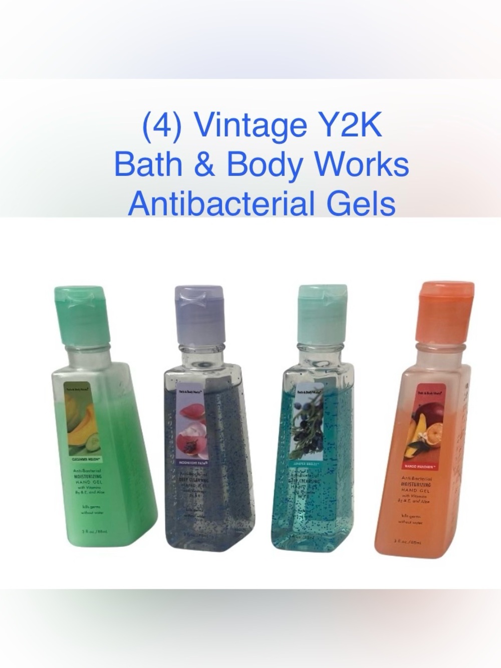 Y2K Vintage Bath & Body Works Antibacterial Hand Gels - Set of 4